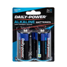 Alkaline Batteries - Size D 2's